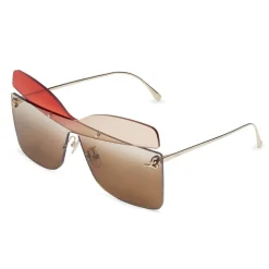 Fendi Sunglasses & Eyewear-- Karligraphy - Butterfly Sunglasses - Gold Red Rose - Sunglasses - Eyewear - Avvenice