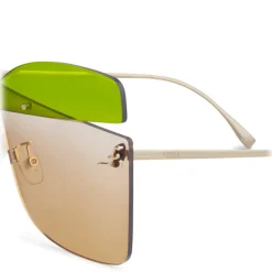 Fendi Sunglasses & Eyewear-- Karligraphy - Butterfly Sunglasses - Gold Blue Green - Sunglasses - Eyewear - Avvenice