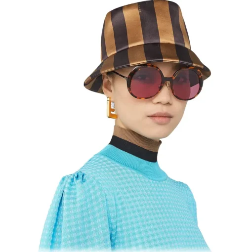 Fendi Sunglasses & Eyewear-- Promeneye - Oversize Round Sunglasses - Red - Sunglasses - Eyewear - Avvenice