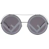 Fendi Sunglasses & Eyewear-- Run Away - Black Oversize Sunglasses - Fashion Week 17 - Sunglasses - Eyewear - Avvenice