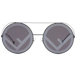Fendi Sunglasses & Eyewear-- Run Away - Black Oversize Sunglasses - Fashion Week 17 - Sunglasses - Eyewear - Avvenice