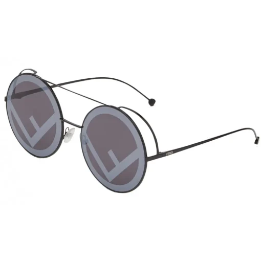 Fendi Sunglasses & Eyewear-- Run Away - Black Oversize Sunglasses - Fashion Week 17 - Sunglasses - Eyewear - Avvenice