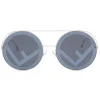 Fendi Sunglasses & Eyewear-- Run Away - Oversize Round Sunglasses - Gray - Sunglasses - Eyewear - Avvenice