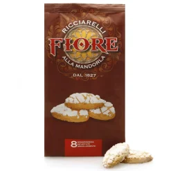 Fiore - Panforte di Siena 1827 Sweets-Fiore - Panforte of Siena since 1827 - Ricciarelli of Siena Traditional with Almonds - Pastry - Mono Usage Box - 120 g - Avvenice