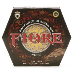 Fiore - Panforte di Siena 1827 Sweets-Fiore - Panforte of Siena since 1827 - Panforte of Siena I.G.P. Black - Panforte - Box - 227 g - Avvenice