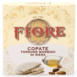 Fiore - Panforte di Siena 1827 Sweets-Fiore - Panforte of Siena since 1827 - Copate - Soft Nougat from Siena - Box - 100 g - Avvenice