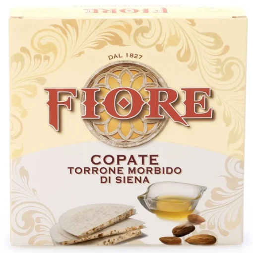 Fiore - Panforte di Siena 1827 Sweets-Fiore - Panforte of Siena since 1827 - Copate - Soft Nougat from Siena - Box - 100 g - Avvenice