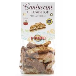 Fiore - Panforte di Siena 1827 Sweets-Fiore - Panforte of Siena since 1827 - Cantuccini Toscani I.G.P. with Almonds - Pastry - Cavallotto Box - 200 g - Avvenice