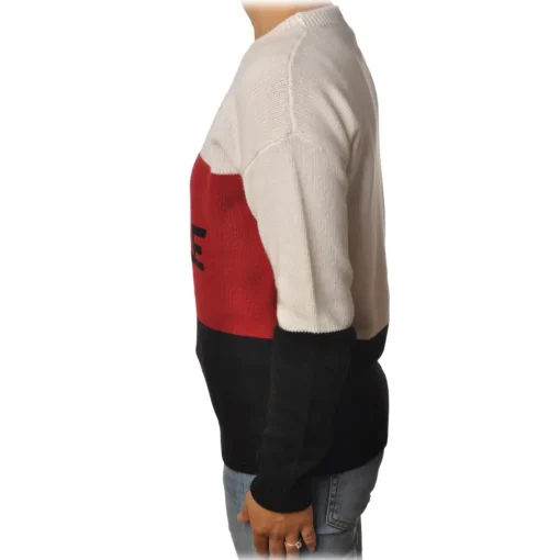 Ga\u00eblle Paris Knitwears-Gaëlle Paris - Long Sleeve Crewneck Pullover - Black - Sweater - Made in Italy - Luxury Exclusive Collection - Avvenice