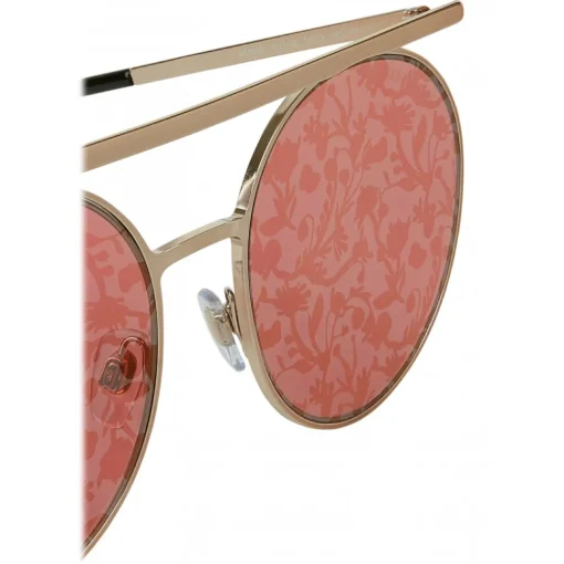 Giorgio Armani Sunglasses & Eyewear-- Catwalk - Catwalk Sunglasses with Floral Lenses - Gold Rose - Sunglasses - Eyewear - Avvenice