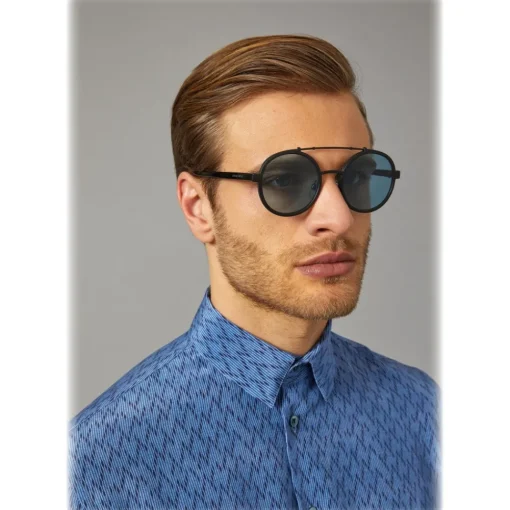 Giorgio Armani Sunglasses & Eyewear-- Catwalk - Catwalk Sunglasses with Round Lenses - Black - Sunglasses - Eyewear - Avvenice