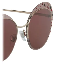 Giorgio Armani Sunglasses & Eyewear-- Crystal Catwalk - Sunglasses with Open Lenses - Ancient Rose - Sunglasses - Eyewear - Avvenice