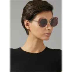 Giorgio Armani Sunglasses & Eyewear-- Crystal Catwalk - Sunglasses with Open Lenses - Ancient Rose - Sunglasses - Eyewear - Avvenice