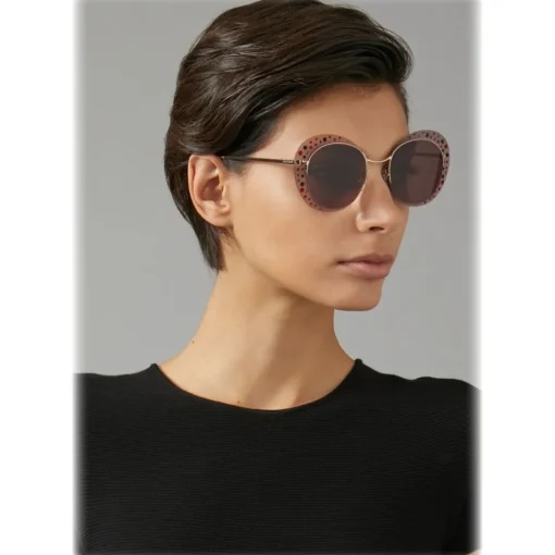 Giorgio Armani Sunglasses & Eyewear-- Crystal Catwalk - Sunglasses with Open Lenses - Ancient Rose - Sunglasses - Eyewear - Avvenice