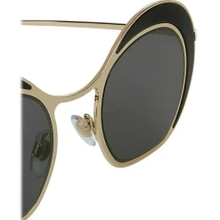 Giorgio Armani Sunglasses & Eyewear-- Double Circle - Sunglasses with Double Circle Frame - Gold - Sunglasses - Eyewear - Avvenice
