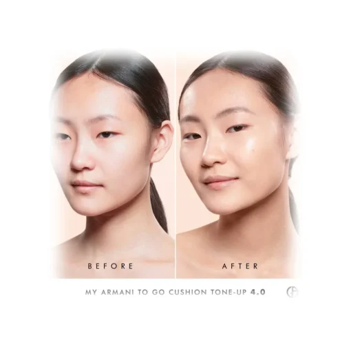 Giorgio Armani Beauty Make Up-Giorgio Armani - My Armani To Go Tone-Up Cushion Dewy foundation - Anti-pollution and Anti-Aging Foundation with Hyaluronic Acid - Avvenice