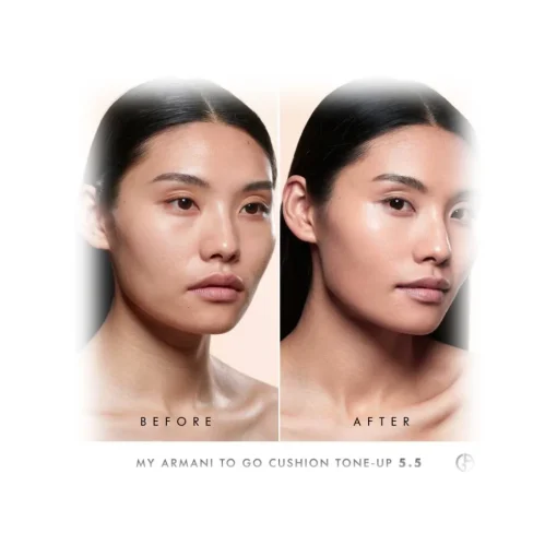 Giorgio Armani Beauty Make Up-Giorgio Armani - My Armani To Go Tone-Up Cushion Dewy foundation - Anti-pollution and Anti-Aging Foundation with Hyaluronic Acid - Avvenice