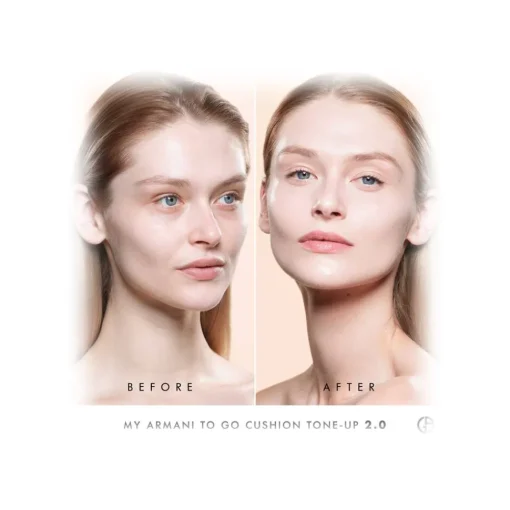 Giorgio Armani Beauty Make Up-Giorgio Armani - My Armani To Go Tone-Up Cushion Dewy foundation - Anti-pollution and Anti-Aging Foundation with Hyaluronic Acid - Avvenice