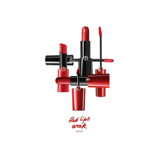 Giorgio Armani Beauty Make Up-Giorgio Armani - Rouge D'Armani Lipstick - Long Lasting Satin Lipstick - Luxury - Avvenice