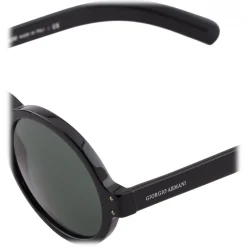 Giorgio Armani Sunglasses & Eyewear-- Round Sunglasses - Black - Sunglasses - Eyewear - Avvenice