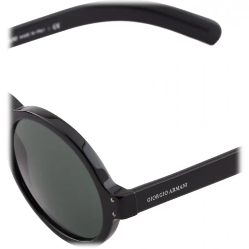 Giorgio Armani Sunglasses & Eyewear-- Round Sunglasses - Black - Sunglasses - Eyewear - Avvenice