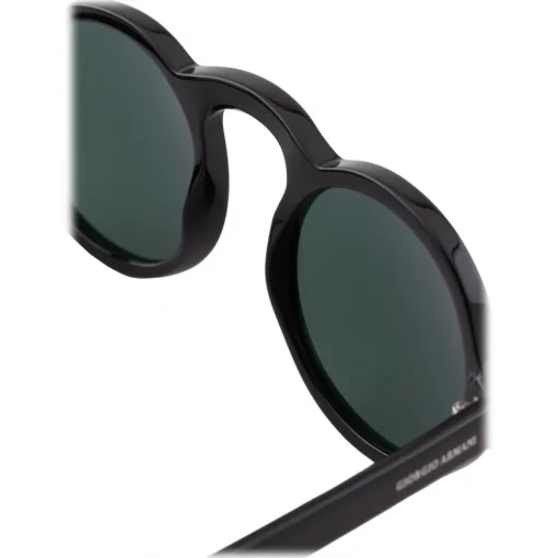 Giorgio Armani Sunglasses & Eyewear-- Round Sunglasses - Black - Sunglasses - Eyewear - Avvenice
