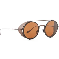 Giorgio Armani Sunglasses & Eyewear-- Round Sunglasses - Brown - Sunglasses - Eyewear - Avvenice
