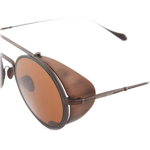 Giorgio Armani Sunglasses & Eyewear-- Round Sunglasses - Brown - Sunglasses - Eyewear - Avvenice