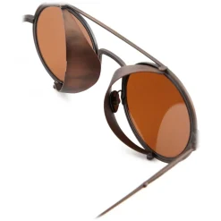 Giorgio Armani Sunglasses & Eyewear-- Round Sunglasses - Brown - Sunglasses - Eyewear - Avvenice
