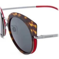Giorgio Armani Sunglasses & Eyewear-- Round Sunglasses - Dark Brown - Sunglasses - Eyewear - Avvenice
