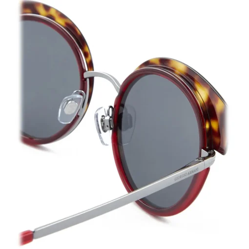 Giorgio Armani Sunglasses & Eyewear-- Round Sunglasses - Dark Brown - Sunglasses - Eyewear - Avvenice