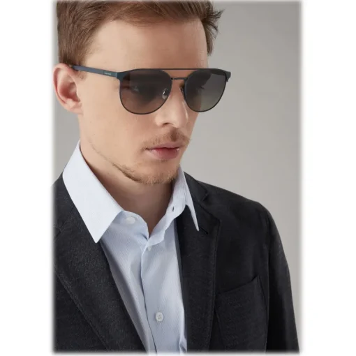 Giorgio Armani Sunglasses & Eyewear-- Square Frame Sunglasses - Grey - Sunglasses - Eyewear - Avvenice