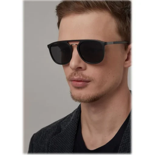 Giorgio Armani Sunglasses & Eyewear-- Square Frame Sunglasses - Black - Sunglasses - Eyewear - Avvenice