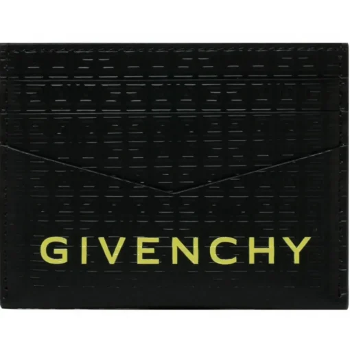 Givenchy Wallets-- Black and Yellow 4G Card Holder - Exclusive Luxury Collection - Avvenice
