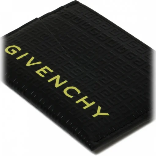 Givenchy Wallets-- Black and Yellow 4G Card Holder - Exclusive Luxury Collection - Avvenice