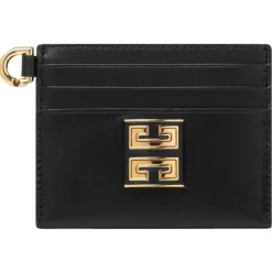 Givenchy Wallets-- Black 4G Card Holder - Exclusive Luxury Collection - Avvenice
