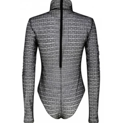 Givenchy Tops-- Black 4G Motif Transparent Lace Bodysuit - Exclusive Luxury Collection - Avvenice