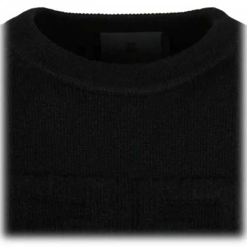 Givenchy Knitwears-- Black 4G Sweater - Exclusive Luxury Collection - Avvenice