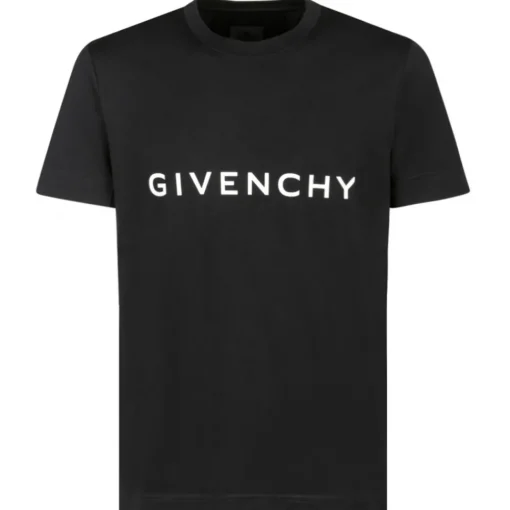 Givenchy T-shirt-- Black Logo Print T-Shirt - Exclusive Luxury Collection - Avvenice
