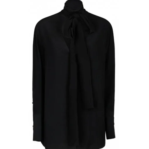 Givenchy Shirts-- Black Silk Blouse - Exclusive Luxury Collection - Avvenice