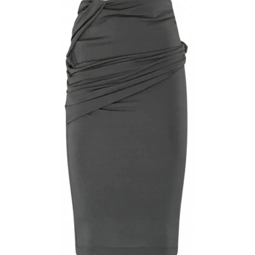 Givenchy Skirts-- Grey Crepe Midi Skirt - Exclusive Luxury Collection - Avvenice