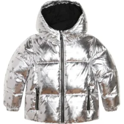Givenchy Jackets-- Kids Puffer Jacket in Light Grey - Exclusive Luxury Collection - Avvenice