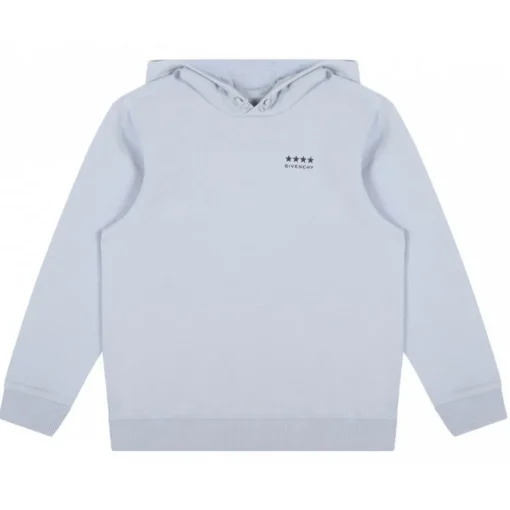 Givenchy Sweatshirts-- Pale Blue Hooded Sweatshirt - Exclusive Luxury Collection - Avvenice