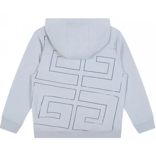 Givenchy Sweatshirts-- Pale Blue Hooded Sweatshirt - Exclusive Luxury Collection - Avvenice