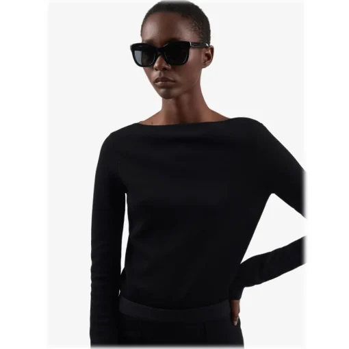 Givenchy Eyewear Sunglasses & Eyewear-Givenchy - Sunglasses Classic 4G Square - Black - Sunglasses - - Avvenice