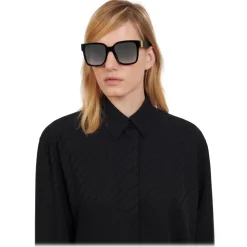 Givenchy Eyewear Sunglasses & Eyewear-Givenchy - Sunglasses GV3 Square in Acetate - Black Grey - Sunglasses - - Avvenice