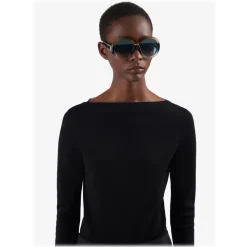 Givenchy Eyewear Sunglasses & Eyewear-Givenchy - Sunglasses Round Oversize Silhouette in Optyl - Blue Brown - Sunglasses - - Avvenice