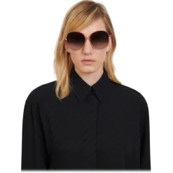 Givenchy Eyewear Sunglasses & Eyewear-Givenchy - Sunglasses Two Tone GV Bow in Metal - Gold Red - Sunglasses - - Avvenice