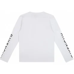 Givenchy T-shirt-- White Long-Sleeved Logo T-Shirt - Exclusive Luxury Collection - Avvenice