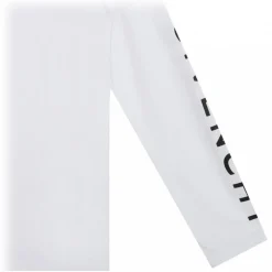 Givenchy T-shirt-- White Long-Sleeved Logo T-Shirt - Exclusive Luxury Collection - Avvenice